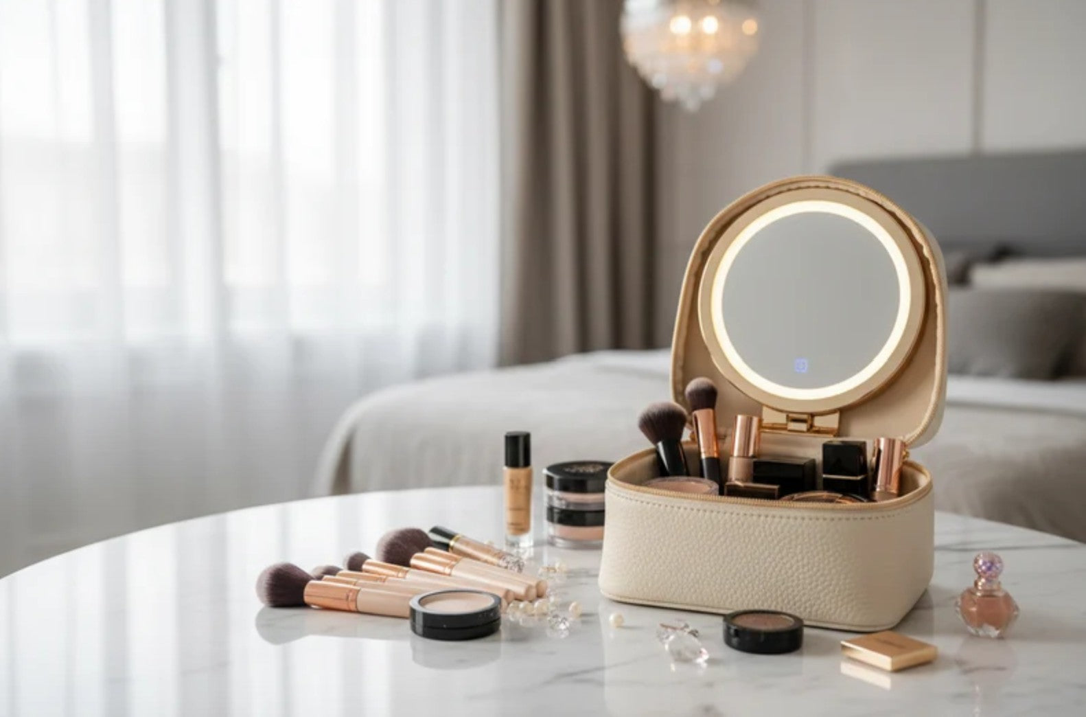 Why a Makeup Bag With an LED Mirror Can Be Useful