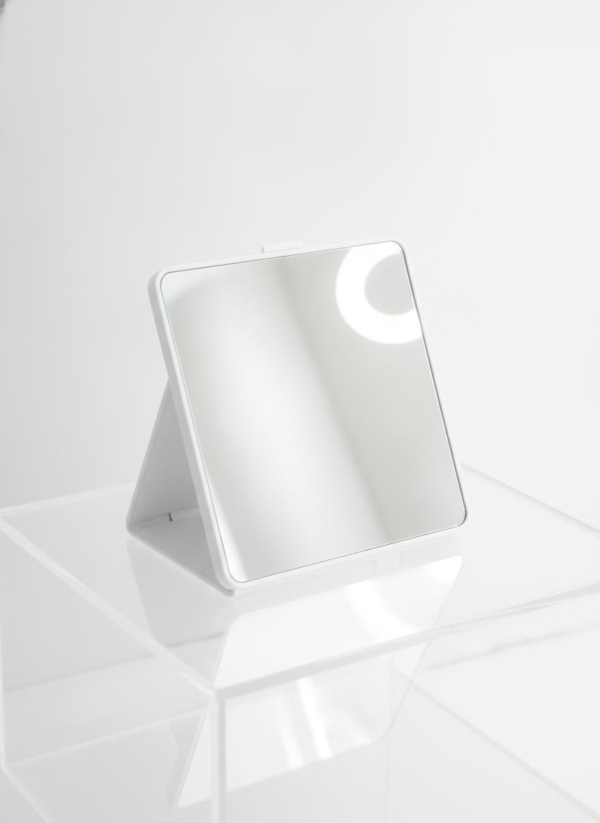 White – Travel Mirror