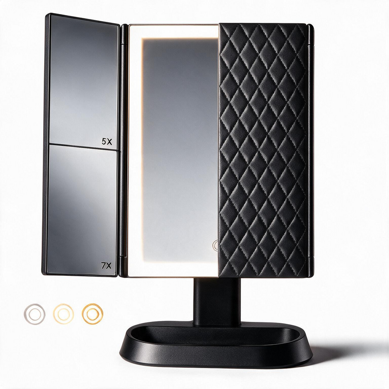 Sorandi Daylight Trifold — LED Makeup Mirror