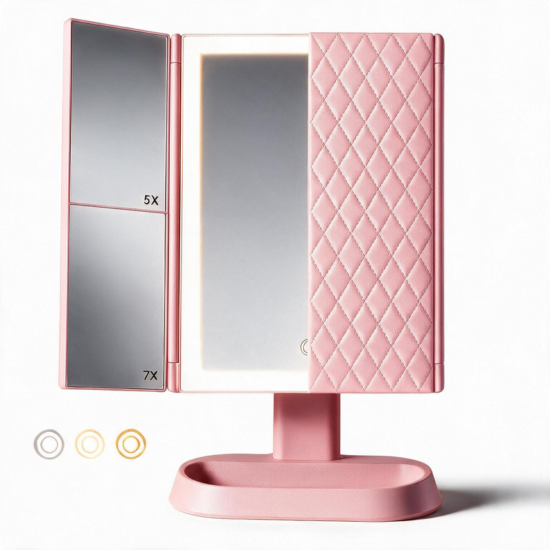 Sorandi Daylight Trifold — LED Makeup Mirror